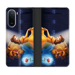 Housse Cuir Portefeuille Pour Xiaomi Redmi A7 Pro La Belle et La Bête