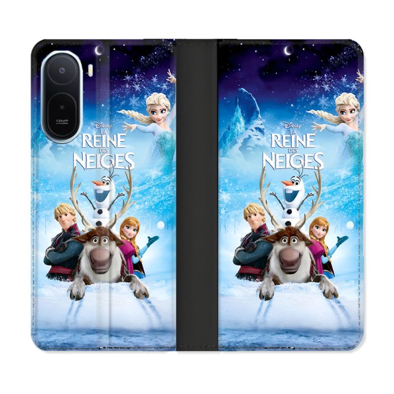 Housse Cuir Portefeuille Pour Xiaomi Redmi A7 Pro La Reine Des Neiges