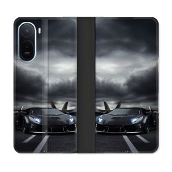 Housse Cuir Portefeuille Pour Xiaomi Redmi A7 Pro Lamborghini Avion