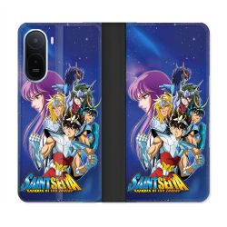 Housse Cuir Portefeuille Pour Xiaomi Redmi A7 Pro Les Chevaliers Du Zodiaque