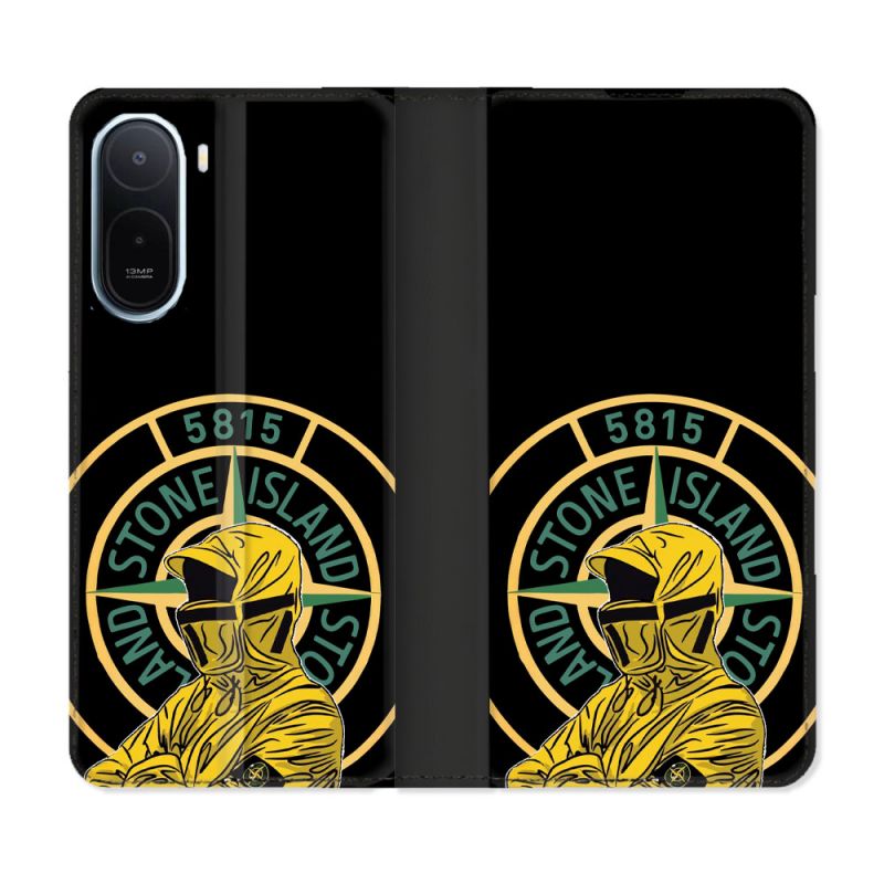 Housse Cuir Portefeuille Pour Xiaomi Redmi A7 Pro Stone Island Color