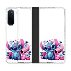 Housse Cuir Portefeuille Pour Xiaomi Redmi A7 Pro Stitch Love