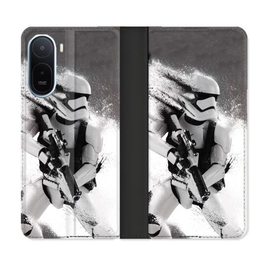 Housse Cuir Portefeuille Pour Xiaomi Redmi A7 Pro Star Wars - Trooper
