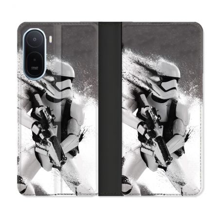 Housse Cuir Portefeuille Pour Xiaomi Redmi A7 Pro Star Wars - Trooper
