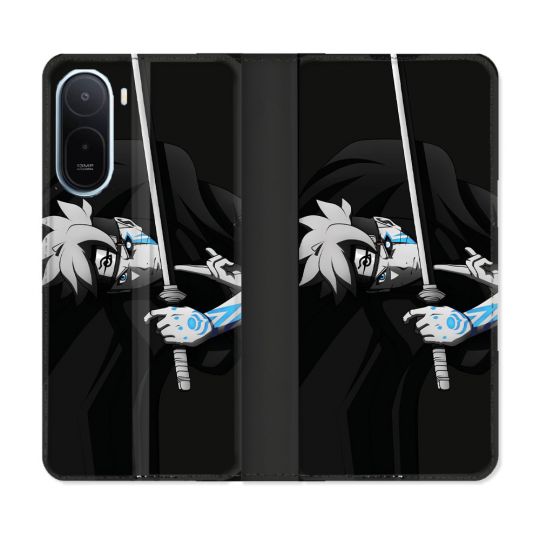 Housse Cuir Portefeuille Pour Xiaomi Redmi A7 Pro Manga Boruto Epée