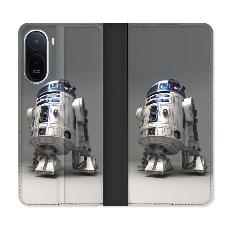 Housse Cuir Portefeuille Pour Xiaomi Redmi A7 Pro Star Wars - R2D2