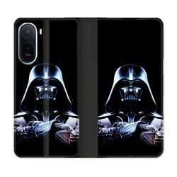 Housse Cuir Portefeuille Pour Xiaomi Redmi A7 Pro Star Wars - Dark Vador Noir