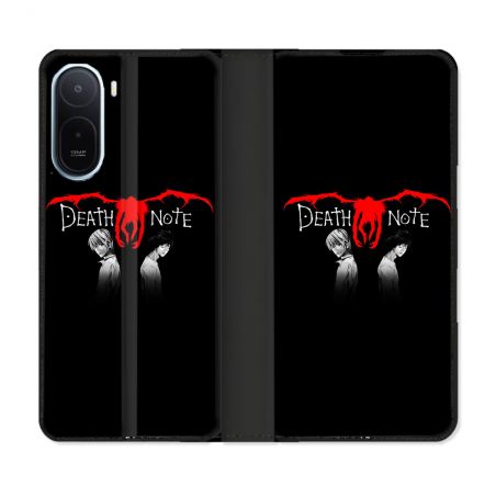 Housse Cuir Portefeuille Pour Xiaomi Redmi A7 Pro Manga Death Note Noir
