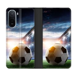 Housse Cuir Portefeuille Pour Xiaomi Redmi A7 Pro Sport Football Stade