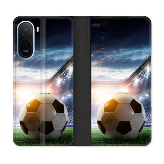 Housse Cuir Portefeuille Pour Xiaomi Redmi A7 Pro Sport Football Stade