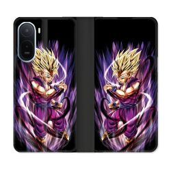 Housse Cuir Portefeuille Pour Xiaomi Redmi A7 Pro Manga Dragon Ball Sangohan Violet