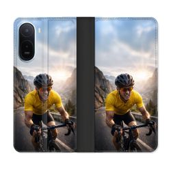 Housse Cuir Portefeuille Pour Xiaomi Redmi A7 Pro Sport Cyclisme Maillot Jaune