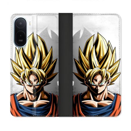 Housse Cuir Portefeuille Pour Xiaomi Redmi A7 Pro Manga Dragon Ball Sangoku Portrait