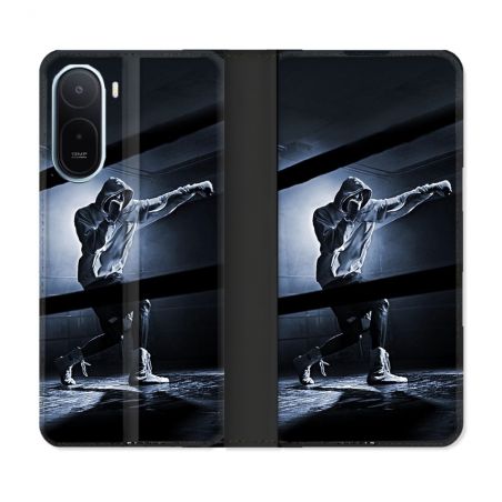 Housse Cuir Portefeuille Pour Xiaomi Redmi A7 Pro Sport Boxe Poing