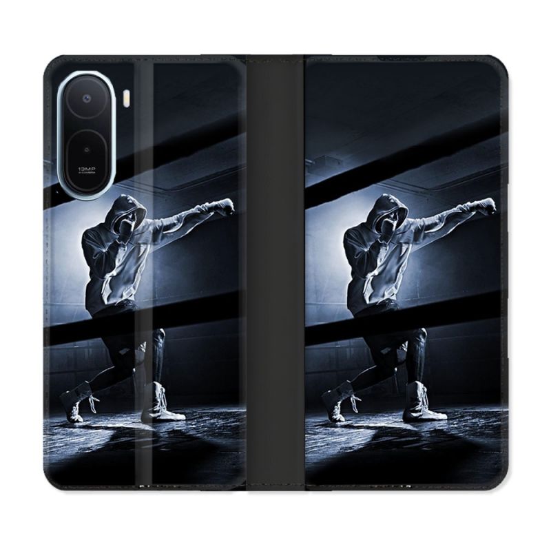 Housse Cuir Portefeuille Pour Xiaomi Redmi A7 Pro Sport Boxe Poing