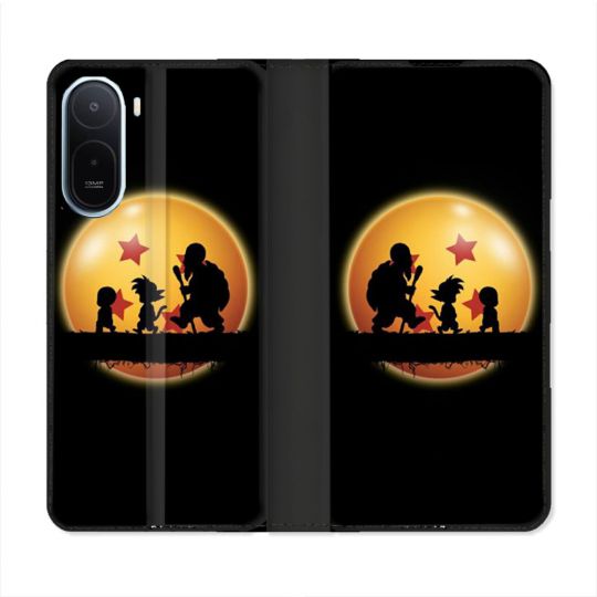 Housse Cuir Portefeuille Pour Xiaomi Redmi A7 Pro Manga Dragon Ball Vintage