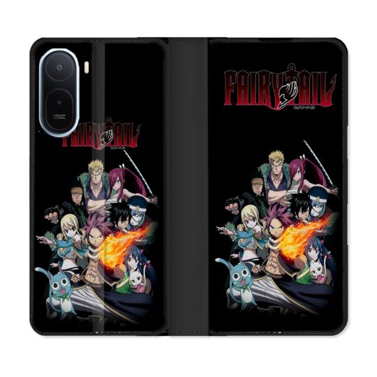 Housse Cuir Portefeuille Pour Xiaomi Redmi A7 Pro Manga Fairy Tail Logo Team
