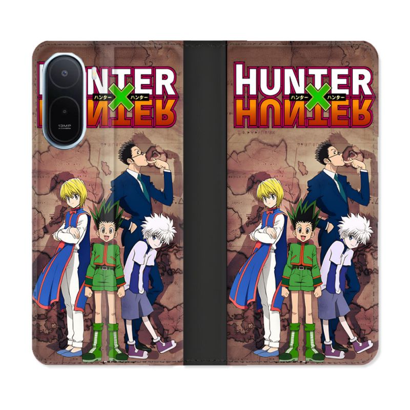 Housse Cuir Portefeuille Pour Xiaomi Redmi A7 Pro Manga Hunter X Hunter Vintage