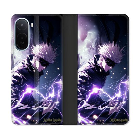 Housse Cuir Portefeuille Pour Xiaomi Redmi A7 Pro Manga Jujutsu Kaisen Gojo Saturo