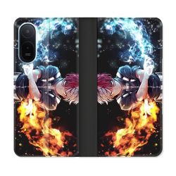 Housse Cuir Portefeuille Pour Xiaomi Redmi A7 Pro Manga My Hero Academia Shoto