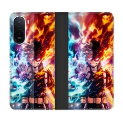 Housse Cuir Portefeuille Pour Xiaomi Redmi A7 Pro Manga My Hero Academia Shoto Portrait