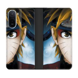 Housse Cuir Portefeuille Pour Xiaomi Redmi A7 Pro Manga Naruto Blanc