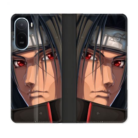 Housse Cuir Portefeuille Pour Xiaomi Redmi A7 Pro Manga Naruto Itachi Visage