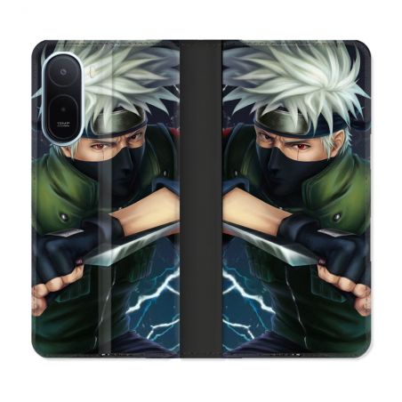 Housse Cuir Portefeuille Pour Xiaomi Redmi A7 Pro Manga Naruto Kakashi