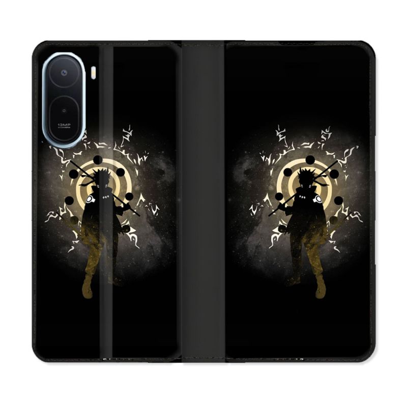 Housse Cuir Portefeuille Pour Xiaomi Redmi A7 Pro Manga Naruto Sage