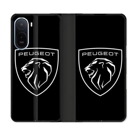 Housse Cuir Portefeuille Pour Xiaomi Redmi A7 Pro Peugeot