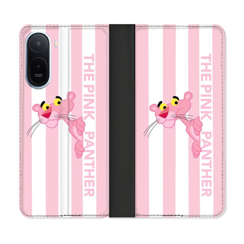 Housse Cuir Portefeuille Pour Xiaomi Redmi A7 Pro Panthere Rose
