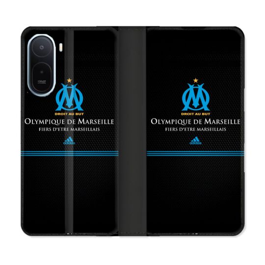 Housse Cuir Portefeuille Pour Xiaomi Redmi A7 Pro Olympique Marseille OM Fier etre Marseillais