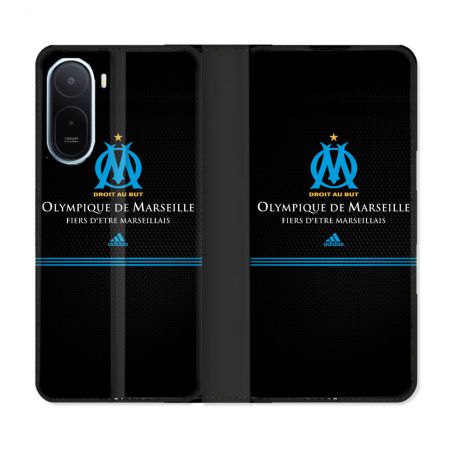 Housse Cuir Portefeuille Pour Xiaomi Redmi A7 Pro Olympique Marseille OM Fier etre Marseillais