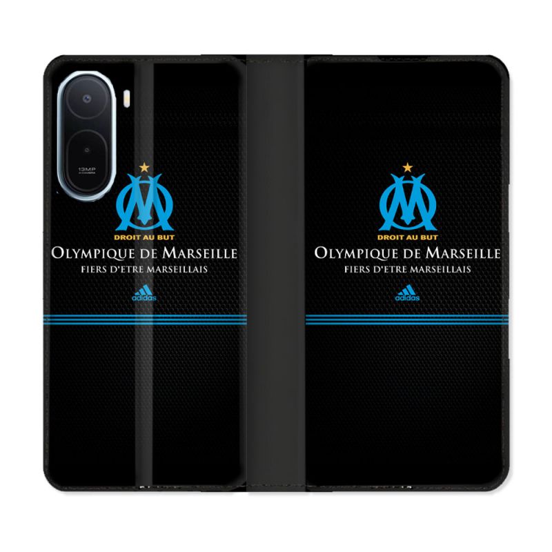 Housse Cuir Portefeuille Pour Xiaomi Redmi A7 Pro Olympique Marseille OM Fier etre Marseillais