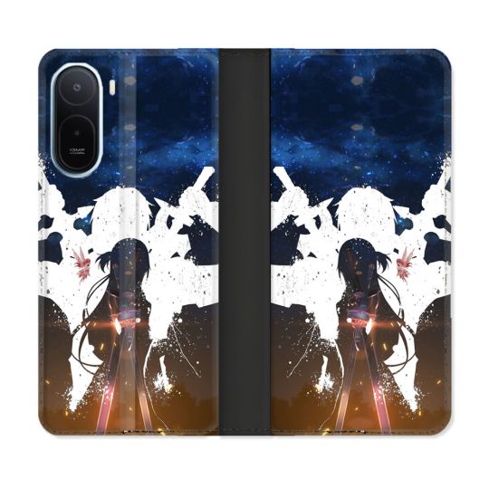 Housse Cuir Portefeuille Pour Xiaomi Redmi A7 Pro Manga SAO sword Art Online Asuna