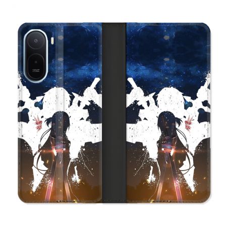 Housse Cuir Portefeuille Pour Xiaomi Redmi A7 Pro Manga SAO sword Art Online Asuna