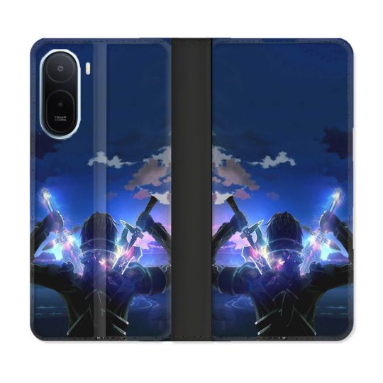 Housse Cuir Portefeuille Pour Xiaomi Redmi A7 Pro Manga SAO sword Art Online Epee