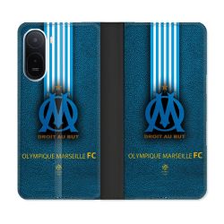 Housse Cuir Portefeuille Pour Xiaomi Redmi A7 Pro Olympique Marseille OM Bande
