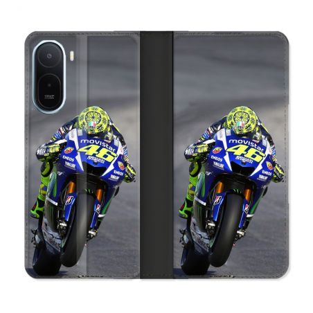 Housse Cuir Portefeuille Pour Xiaomi Redmi A7 Pro Moto Course GP Wheeling 46