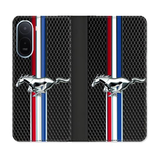 Housse Cuir Portefeuille Pour Xiaomi Redmi A7 Pro Mustang