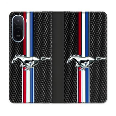 Housse Cuir Portefeuille Pour Xiaomi Redmi A7 Pro Mustang