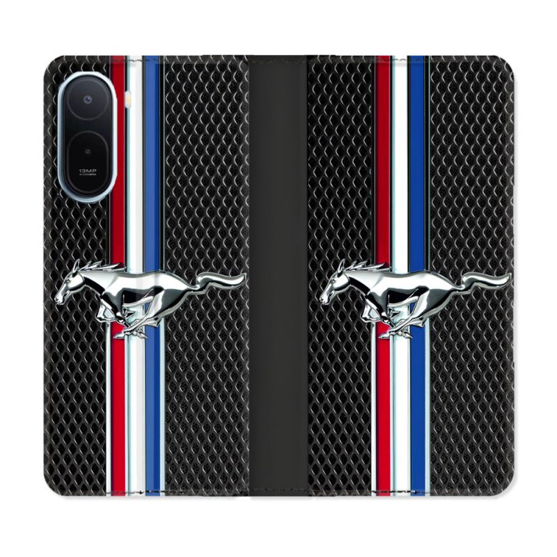 Housse Cuir Portefeuille Pour Xiaomi Redmi A7 Pro Mustang