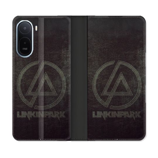 Housse Cuir Portefeuille Pour Xiaomi Redmi A7 Pro Musique Rock Linkin Park