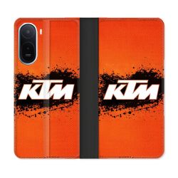 Housse Cuir Portefeuille Pour Xiaomi Redmi A7 Pro Moto KTM
