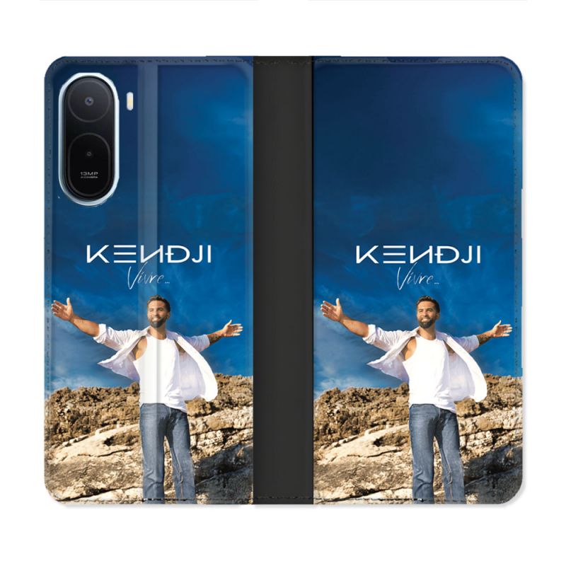 Housse Cuir Portefeuille Pour Xiaomi Redmi A7 Pro Musique Kendji