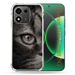 Coque Renforcée Pour Honor 600 Smart 5G Animal Chat Gris