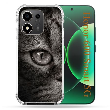 Coque Renforcée Pour Honor 600 Smart 5G Animal Chat Gris