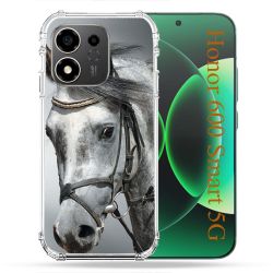 Coque Renforcée Pour Honor 600 Smart 5G Animal Cheval Blanc