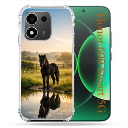 Coque Renforcée Pour Honor 600 Smart 5G Animal Cheval Reflet