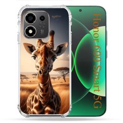 Coque Renforcée Pour Honor 600 Smart 5G Animal Girafe Savane